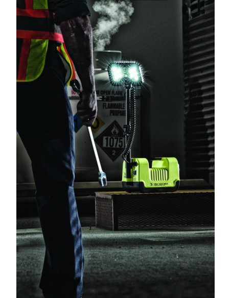  équipé d'un mât réglable jusqu'à 80 cm de haut